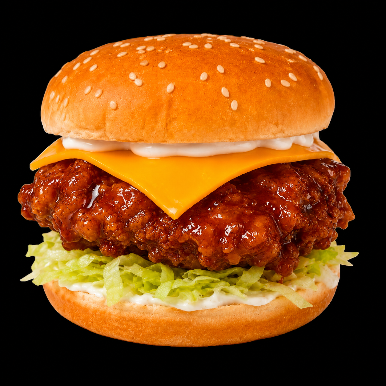 Sauce Boss BBQ glazed chicken burger